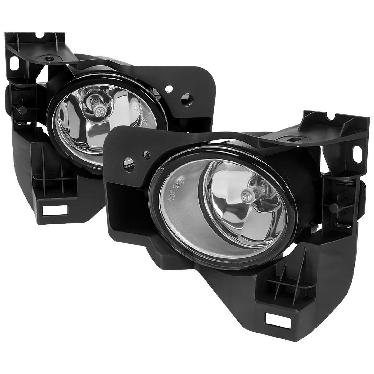 2009-2014 Nissan Maxima H11 Fog Lights Kit w/ Switch & Wiring Harness (Chrome Housing/Clear Lens)