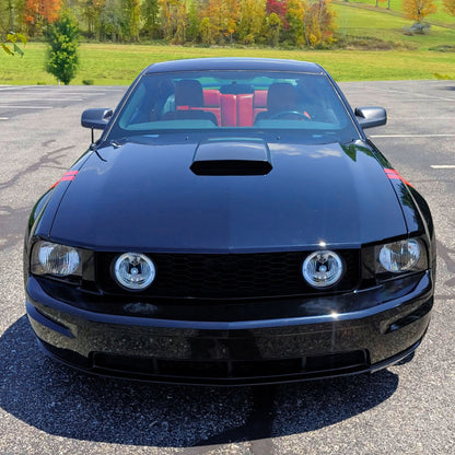 2005-2009 Ford Mustang GT Deluxe/Premium H10 Halo Ring Fog Lights (Chrome Housing/Clear Lens)