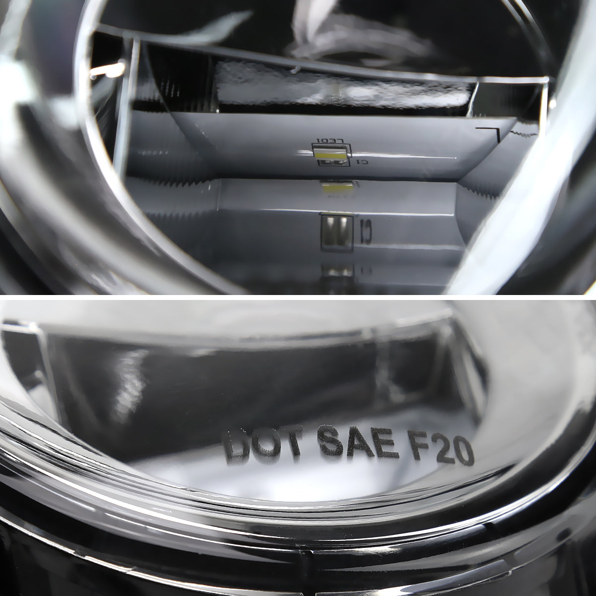 2019-2021 Nissan Murano LED Fog Lights Kit (Chrome Housing/Clear Lens)