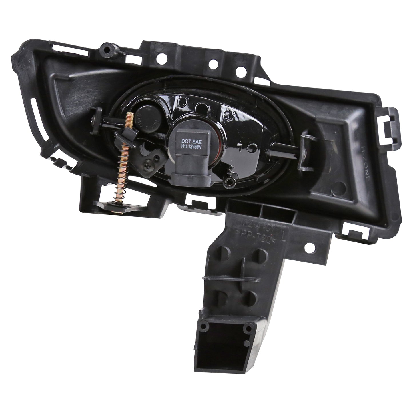 2007-2009 Mazda 3 Sedan H11 Fog Lights Kit (Chrome Housing/Yellow Lens)