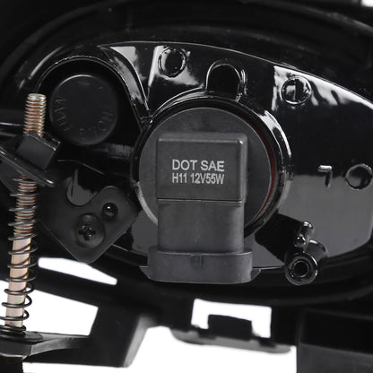 2007-2009 Mazda 3 Sedan H11 Fog Lights Kit (Chrome Housing/Clear Lens)