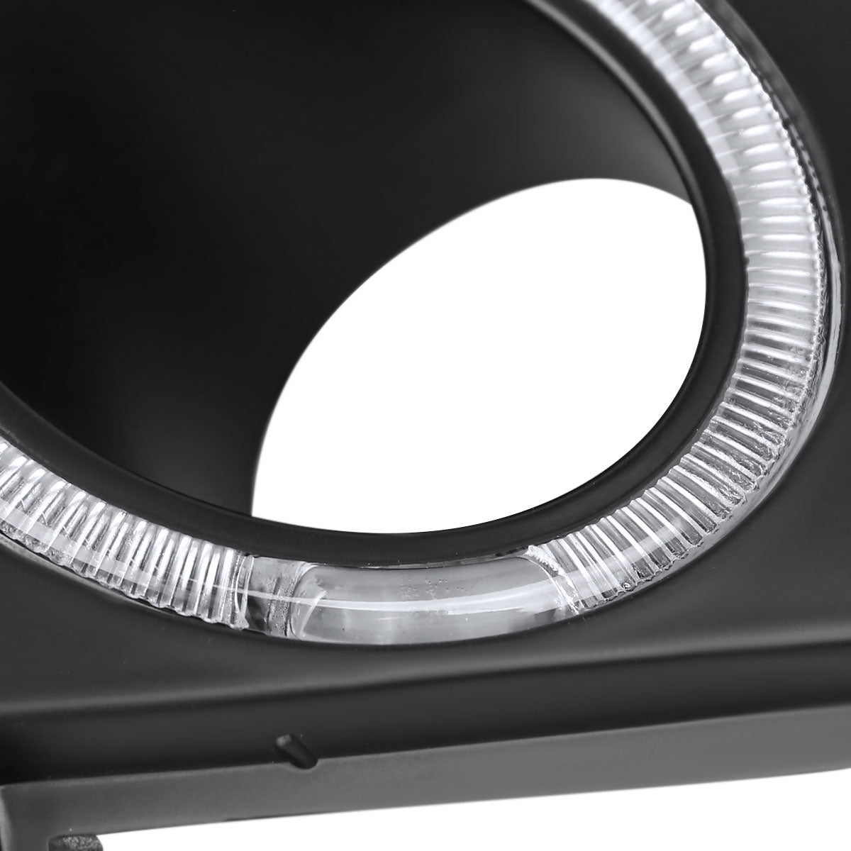 2003-2005 Mazda 6 Sedan H3 Halo Ring Fog Lights Kit (Chrome Housing/Clear Lens)