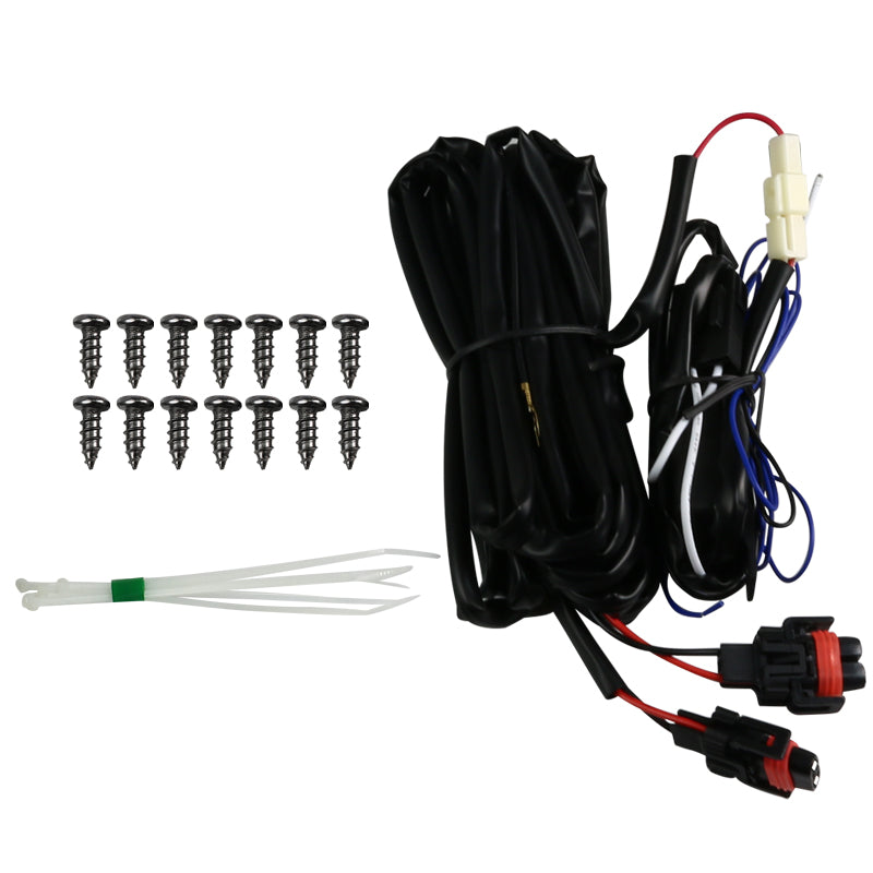 2016-2018 Mazda 6 Sedan 6500K LED Projector Fog Lights Kit (Chrome Housing/Clear Lens)