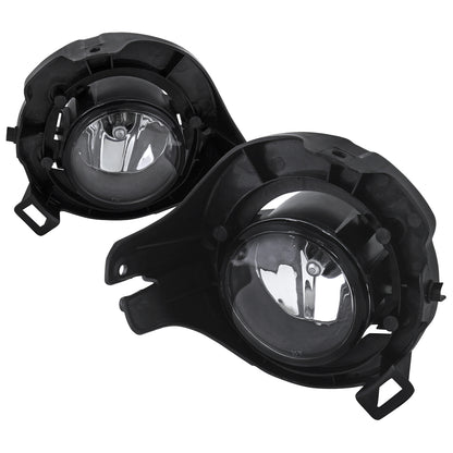 2005-2012 Nissan Pathfinder/Frontier H11 Fog Lights Kit w/ Switch & Wiring Harness (Chrome Housing/Clear Lens)