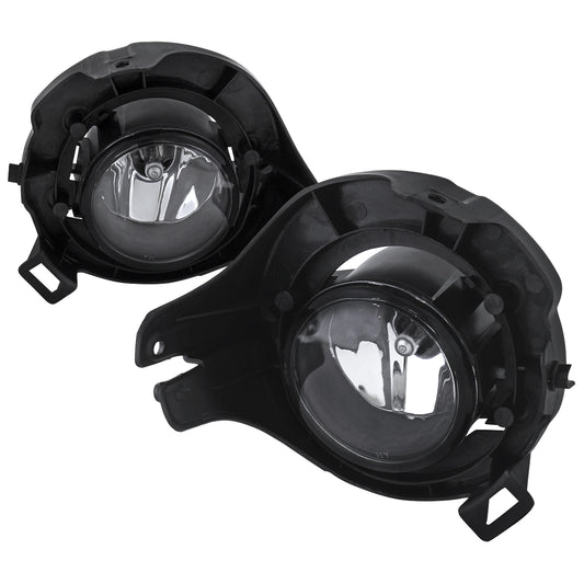 2005-2012 Nissan Pathfinder/Frontier H11 Fog Lights Kit w/ Switch & Wiring Harness (Chrome Housing/Clear Lens)