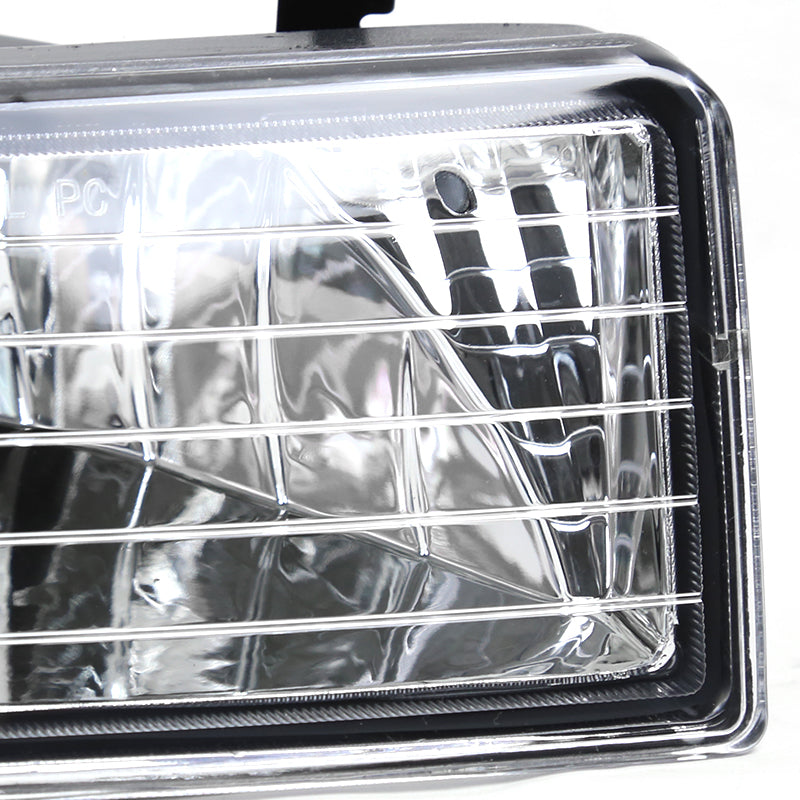 1997-2001 Honda Prelude H3 Fog Lights Kit (Chrome Housing/Yellow Lens)