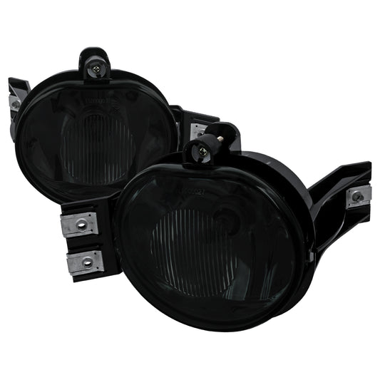 2002-2009 Dodge RAM/Durango 9006 Fog Lights w/ Mounting Brackets (Chrome Housing/Smoked Lens)