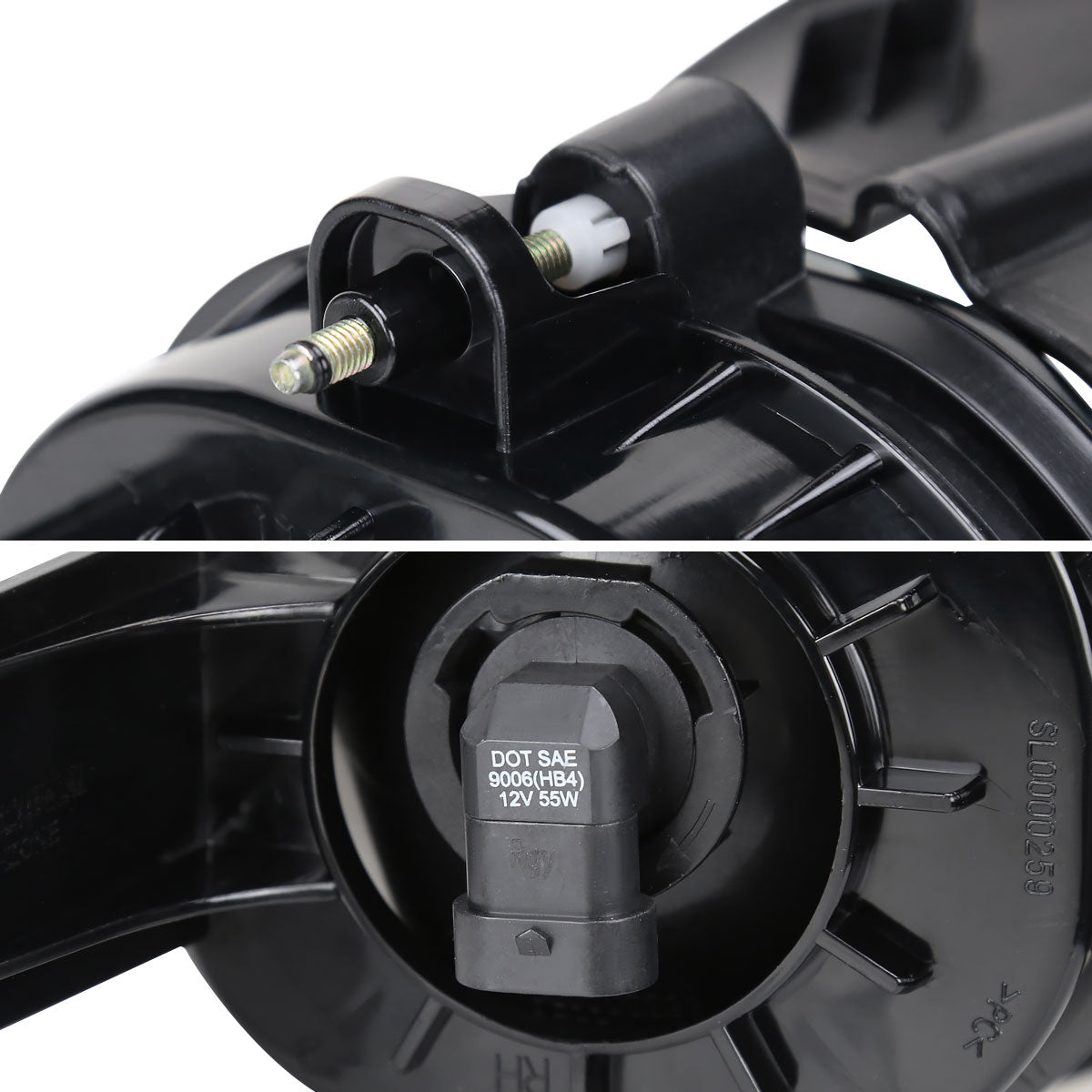 2002-2009 Dodge RAM 1500/2500/3500 9006 Fog Lights (Chrome Housing/Smoked Lens)