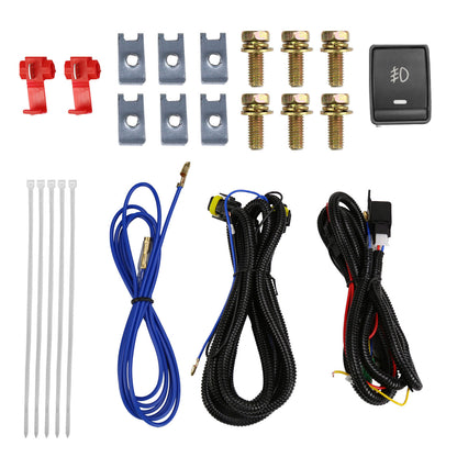 2013-2018 Dodge RAM 1500 9006 Fog Lights Kit (Chrome Housing/Clear Lens)