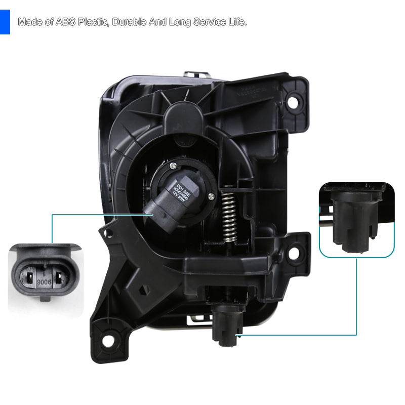 2013-2018 Dodge RAM 1500 9006 Fog Lights Kit (Chrome Housing/Smoked Lens)