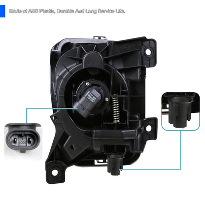 2013-2018 Dodge RAM 1500 9006 Fog Lights Kit (Chrome Housing/Smoked Lens)