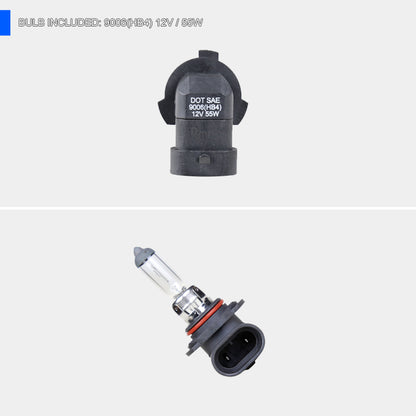 2013-2018 Dodge RAM 1500 9006 Fog Lights Kit (Chrome Housing/Smoked Lens)