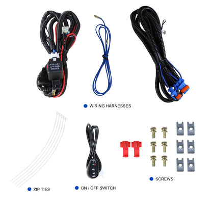 2013-2018 Dodge RAM 1500 9006 Fog Lights Kit (Chrome Housing/Smoked Lens)