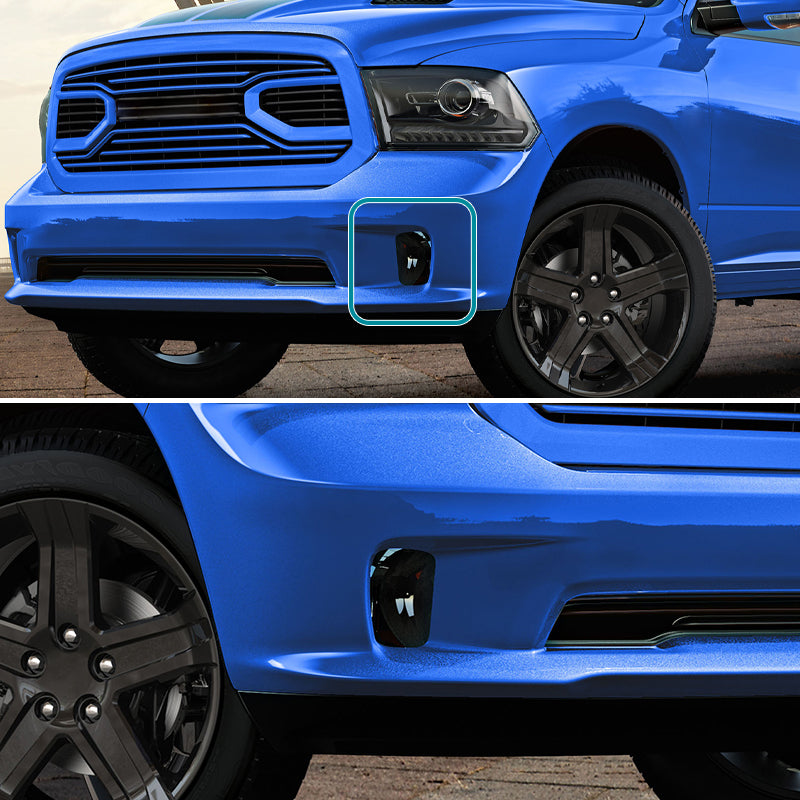 2013-2018 Dodge RAM 1500 9006 Fog Lights Kit (Chrome Housing/Smoked Lens)