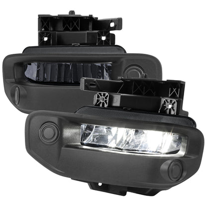 2019-2024 Dodge RAM 1500 LED Fog Lights Kit (Chrome Housing/Smoked Lens)