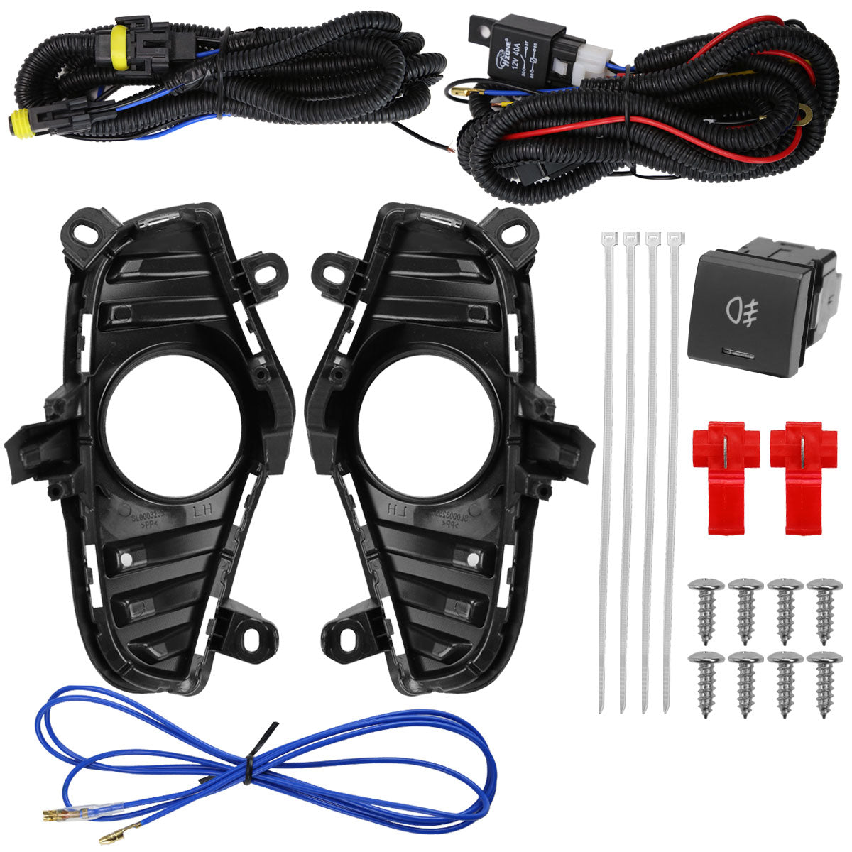 2019-2022 Toyota RAV4 H16 Fog Lights Kit (Chrome Housing/Clear Lens)