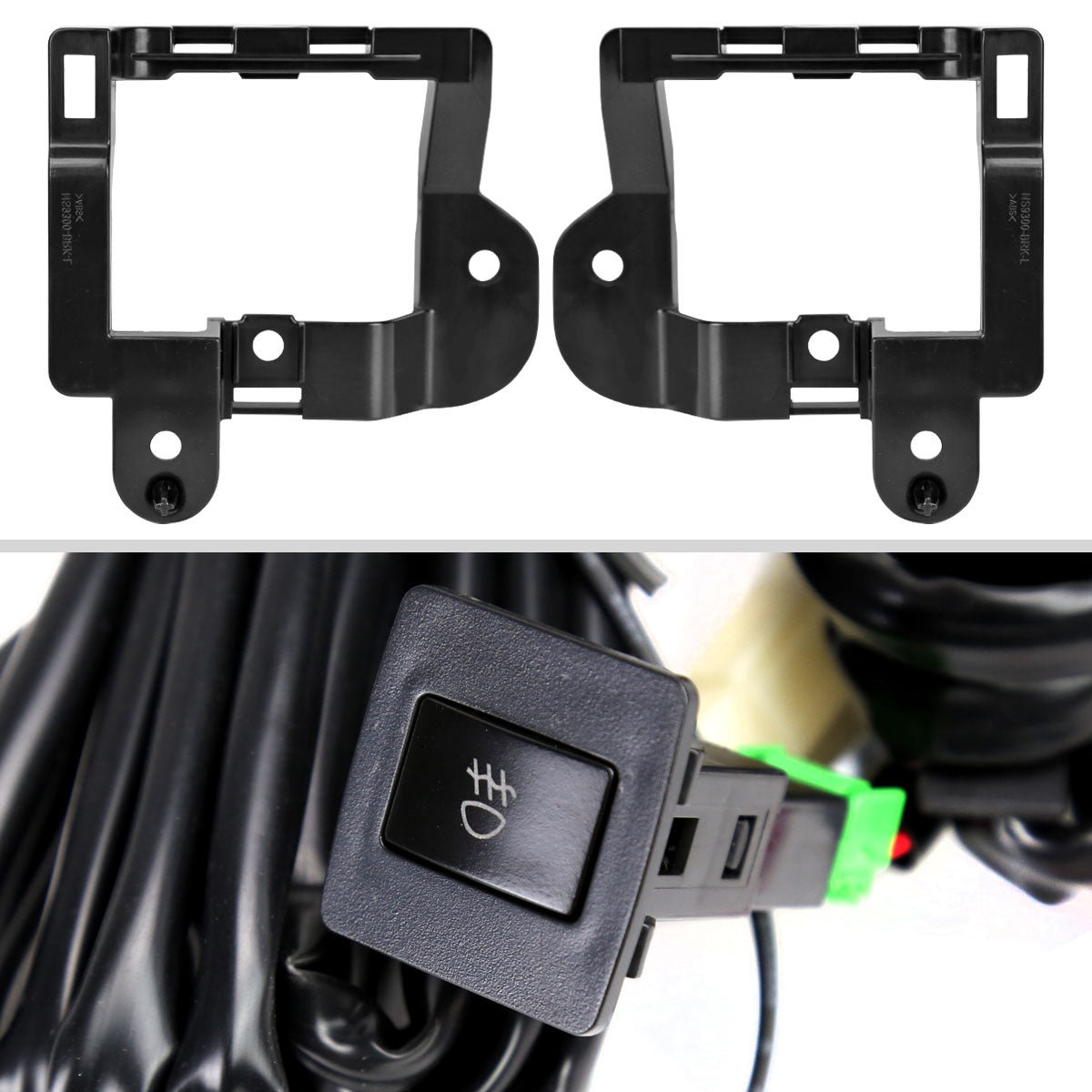 2021-2023 Nissan Rogue/Frontier/X-Trail H16 Fog Lights Kit (Chrome Housing/Clear lens)