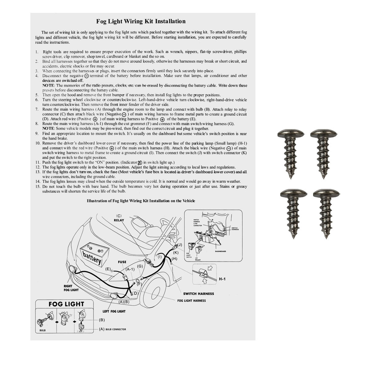 2015-2017 Jeep Renegade H8 Fog Lights (Chrome Housing/Clear Lens)