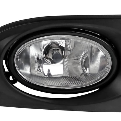 2005-2007 Acura RSX H11 Fog Lights Kit (Chrome Housing/Clear Lens)