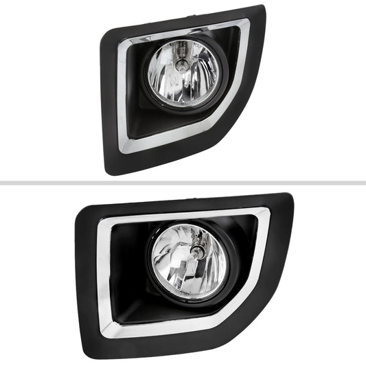 2015-2018 GMC Sierra 2500HD/3500HD PS24W Fog Lights Kit (Chrome Housing/Clear Lens)