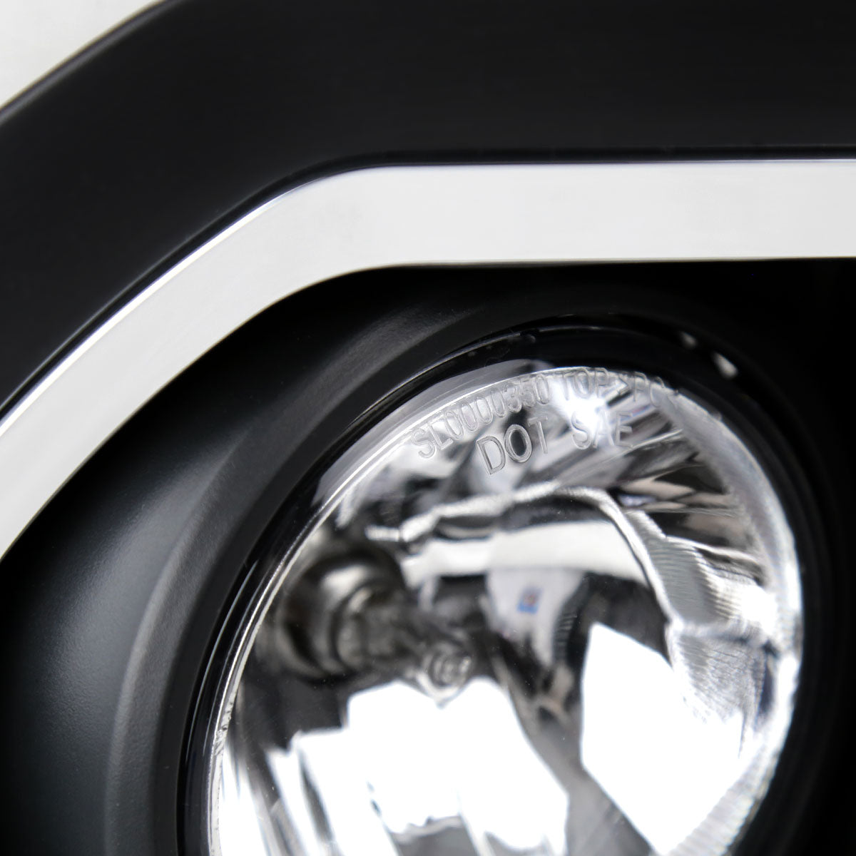 2015-2018 GMC Sierra 2500HD/3500HD PS24W Fog Lights Kit (Chrome Housing/Clear Lens)