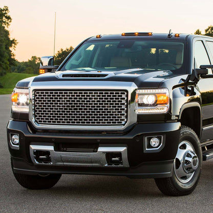 2015-2018 GMC Sierra 2500HD/3500HD PS24W Fog Lights Kit (Chrome Housing/Clear Lens)