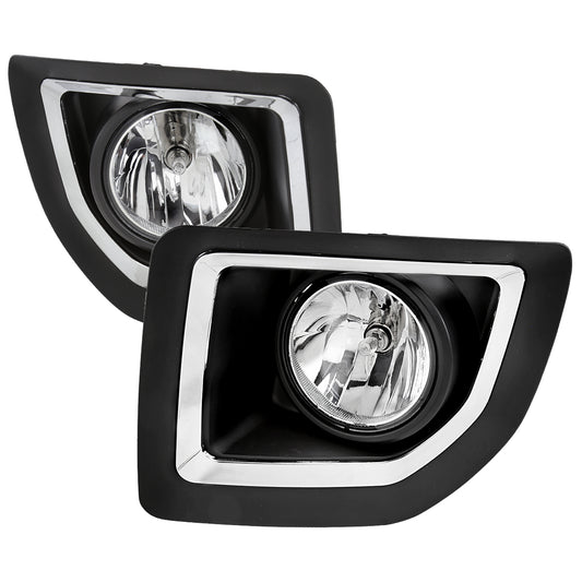 2015-2018 GMC Sierra 2500HD/3500HD PS24W Fog Lights Kit (Chrome Housing/Clear Lens)