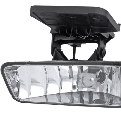 1999-2006 GMC Sierra/Yukon/Yukon XL 12V/27W 881 Fog Lights w/ Mounting Brackets (Chrome Housing/Clear Lens)