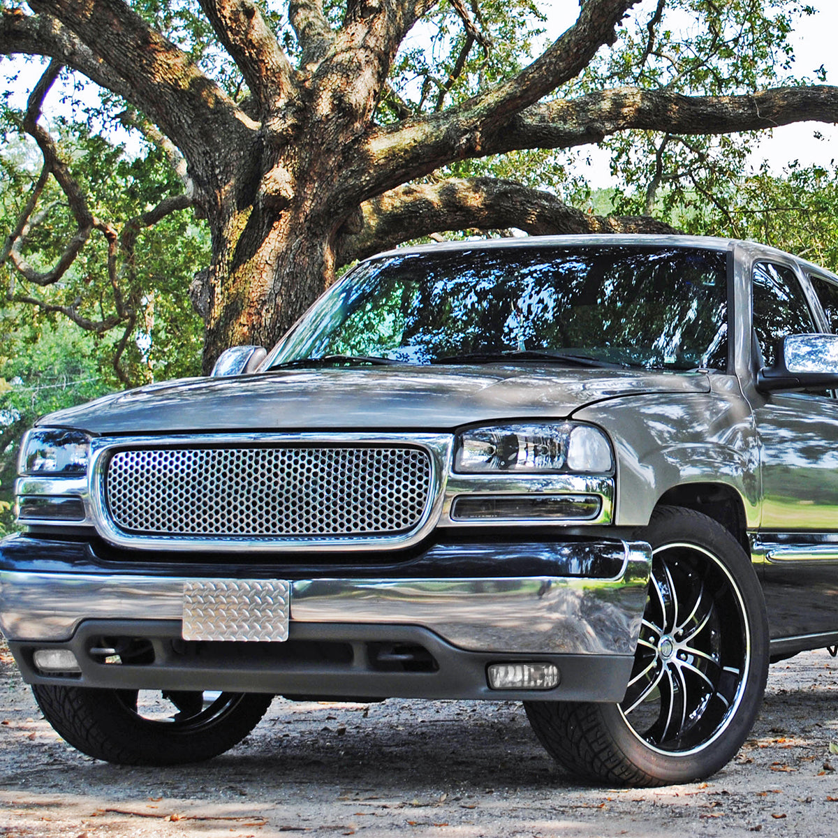 1999-2006 GMC Sierra/Yukon/Yukon XL 12V/27W 881 Fog Lights w/ Mounting Brackets (Chrome Housing/Clear Lens)