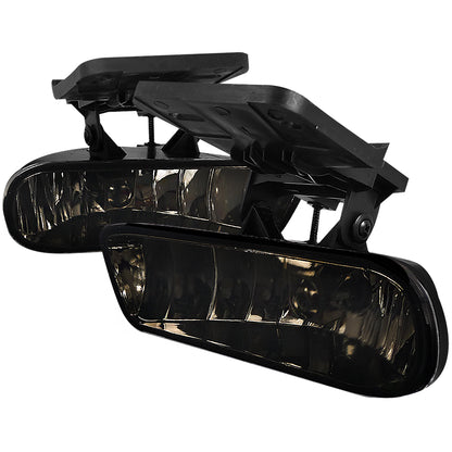 1999-2006 GMC Sierra/Yukon/Yukon XL 12V/27W 881 Fog Lights w/ Mounting Brackets (Chrome Housing/Smoked Lens)