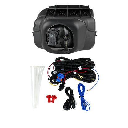 2002-2007 Chevrolet Silverado/Avalanche H10 Fog Lights Wiring Kit (Chrome Housing/Clear Lens)