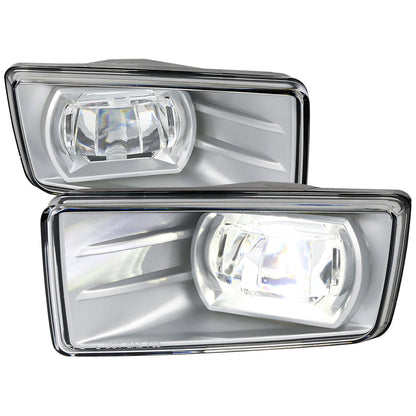 2007-2014 Chevrolet Avalanche/Silverado/Suburban/Tahoe LED Projector Fog Lights (Chrome Housing/Clear Lens)