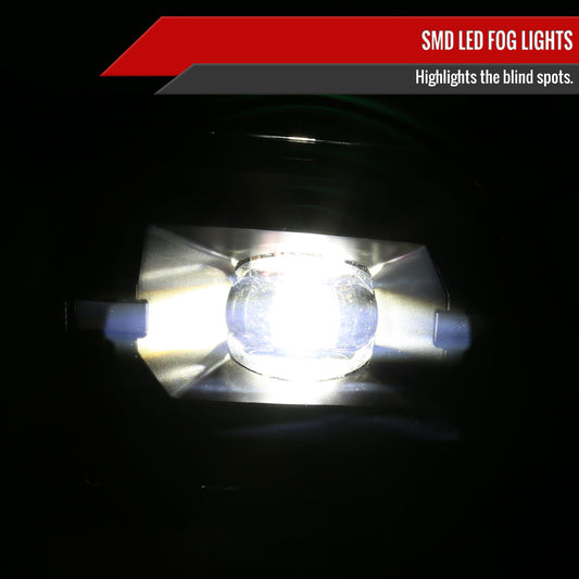 2019-2022 Chevrolet Silverado 1500 LED Fog Lights Kit (Chrome Housing/Smoked Lens)