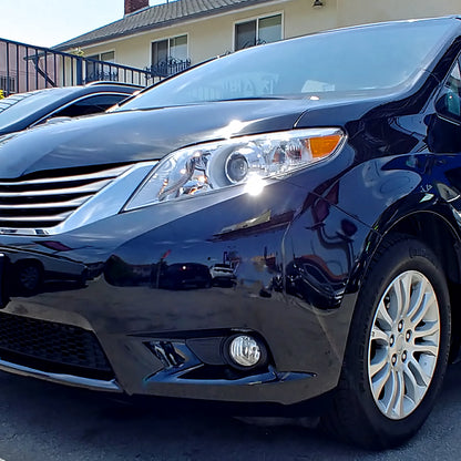 2011-2017 Toyota Sienna H11 Fog Lights Kit (Chrome Housing/Clear Lens)