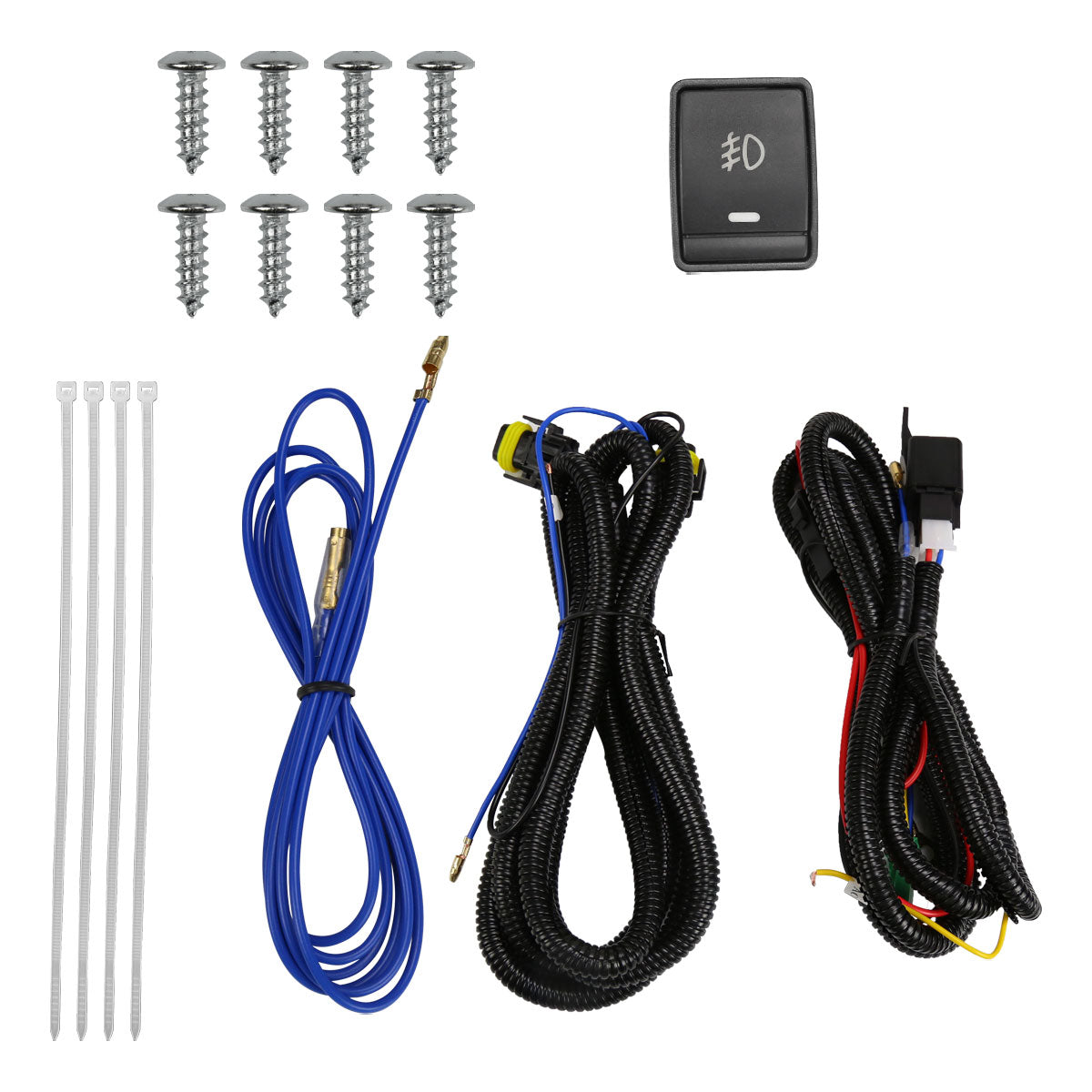 2018-2019 Toyota Sienna H11 Fog Lights Kit (Chrome Housing/Clear Lens)