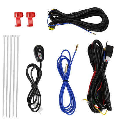 2008-2017 Toyota Sequoia H10 Fog Lights w/ Switch & Wiring Harness (Chrome Housing/Clear Lens)