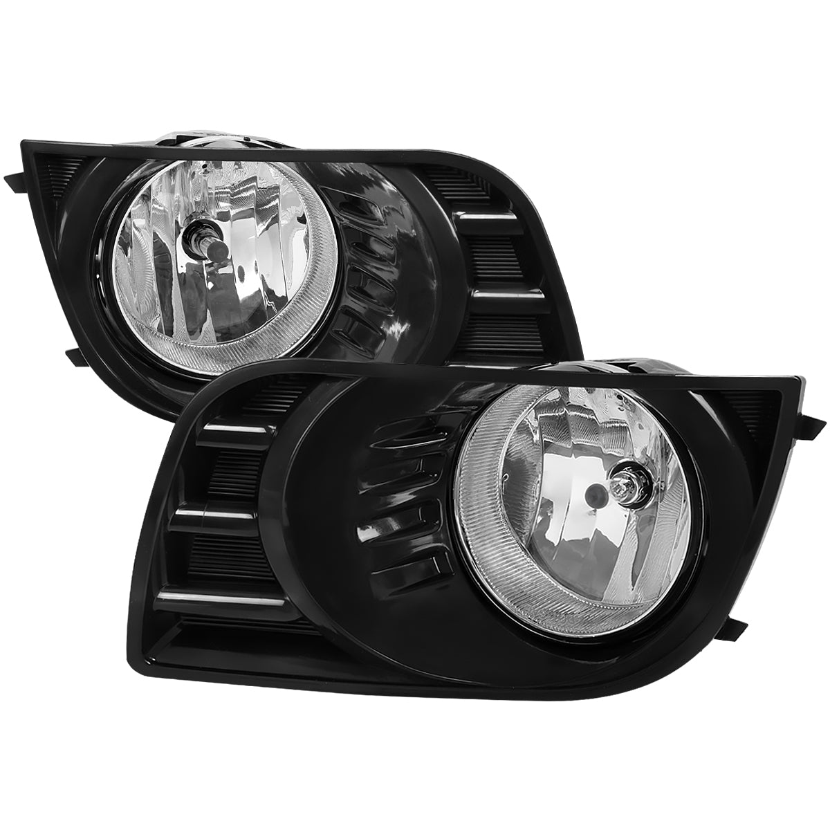 2008-2017 Toyota Sequoia H10 Fog Lights w/ Switch & Wiring Harness (Chrome Housing/Clear Lens)