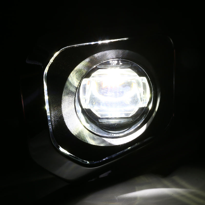 2016-2022 Toyota Tacoma SMD LED Projector Fog Lights Kit (Chrome Housing/Clear Lens)