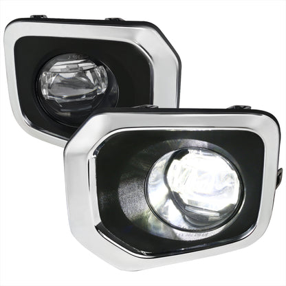 2016-2022 Toyota Tacoma SMD LED Projector Fog Lights Kit (Chrome Housing/Clear Lens)