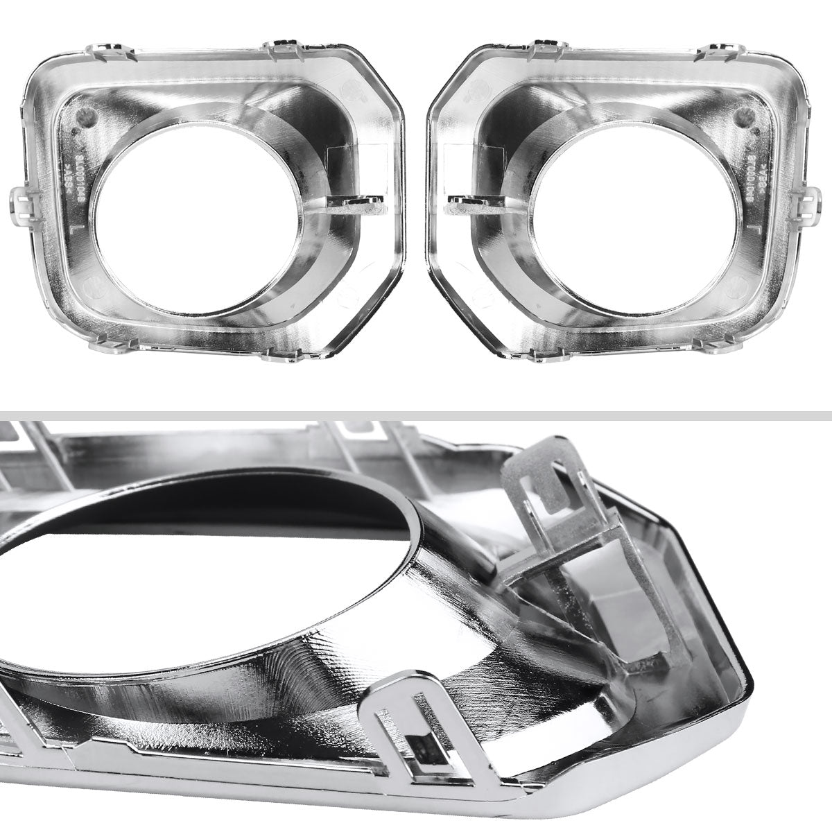 2016-2022 Toyota Tacoma H16 Chrome Cover Fog Lights Kit (Chrome Housing/Clear Lens)