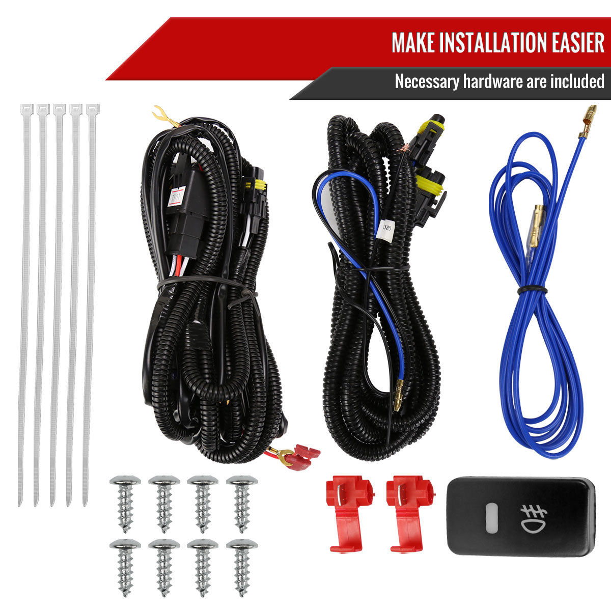 2016-2022 Toyota Tacoma H16 Chrome Cover Fog Lights Kit (Chrome Housing/Clear Lens)