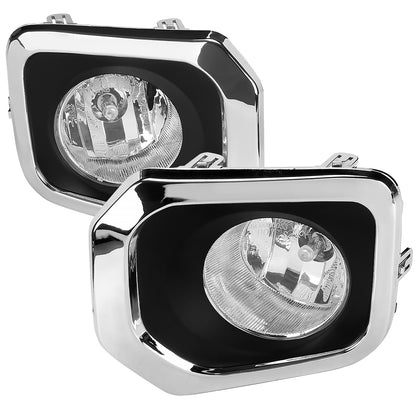 2016-2022 Toyota Tacoma H16 Chrome Cover Fog Lights Kit (Chrome Housing/Clear Lens)