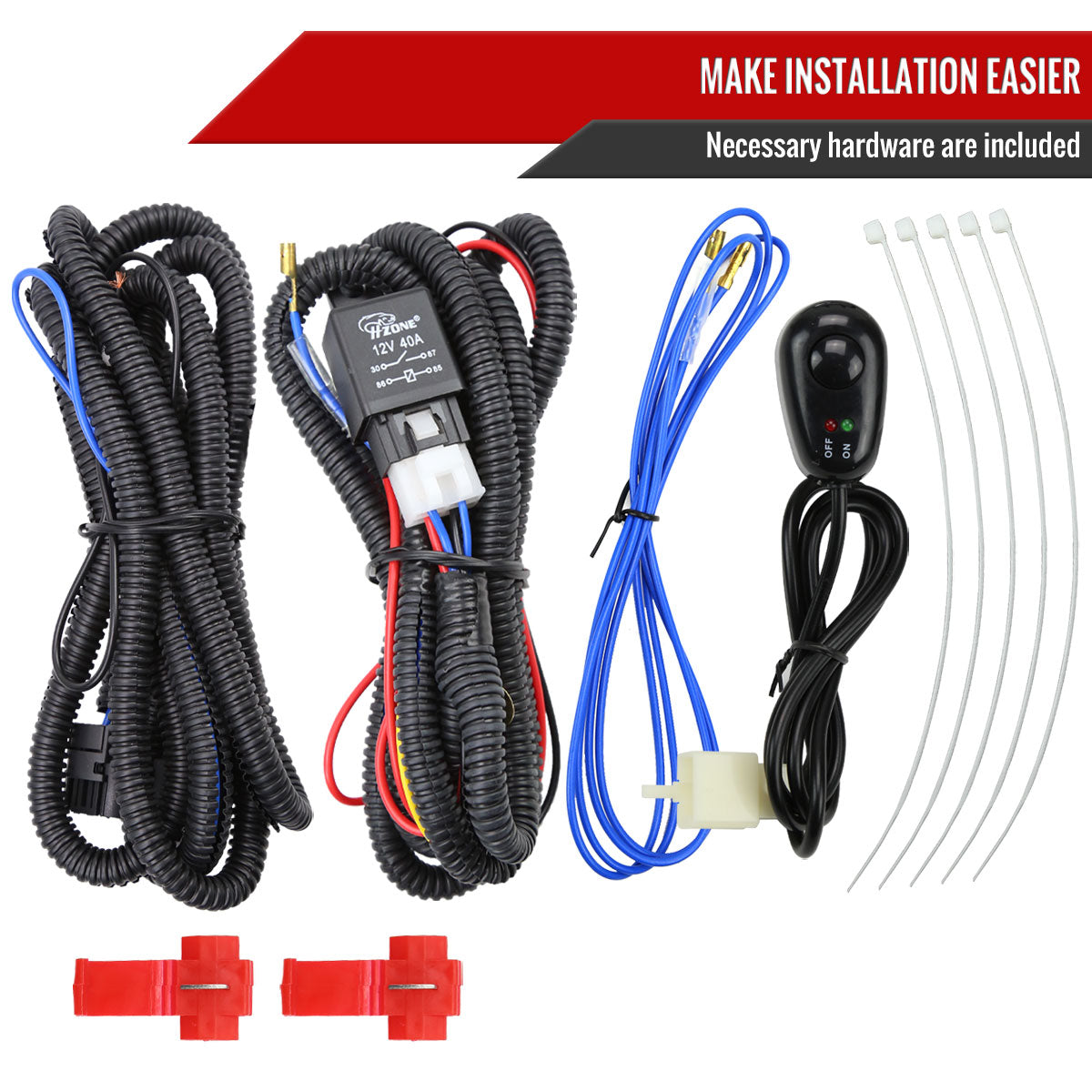 2015-2020 Chevrolet Tahoe/Suburban H8 Fog Lights Kit (Chrome Housing/Clear Lens)