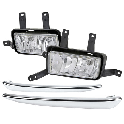 2015-2020 Chevrolet Tahoe/Suburban H8 Fog Lights Kit (Chrome Housing/Clear Lens)