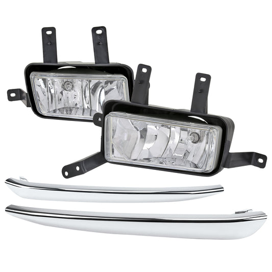 2015-2020 Chevrolet Tahoe/Suburban H8 Fog Lights Kit (Chrome Housing/Clear Lens)