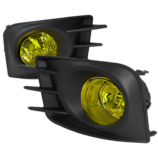2011-2013 Scion tC H11 Fog Lights Kit (Chrome Housing/Yellow Lens)