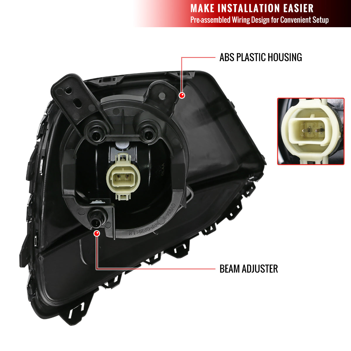 2017-2019 Chevrolet Trax PS24W Fog Lights Kit (Chrome Housing/Clear Lens)