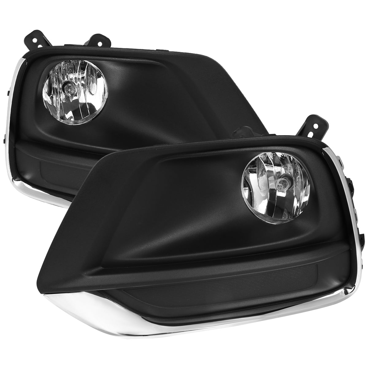 2017-2019 Chevrolet Trax PS24W Fog Lights Kit (Chrome Housing/Clear Lens)