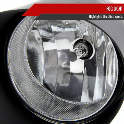 2007-2013 Toyota Tundra/Sequoia H10 Fog Lights Kit (Chrome Housing/Clear Lens)