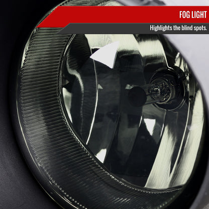 2007-2013 Toyota Tundra/Sequoia H10 Fog Lights Kit (Chrome Housing/Smoked Lens)